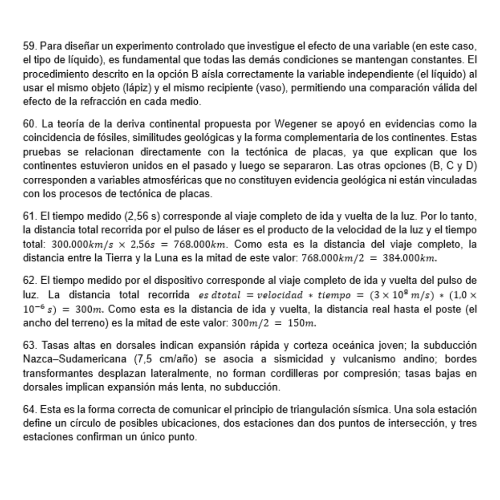 Ensayo Mención Física PAES