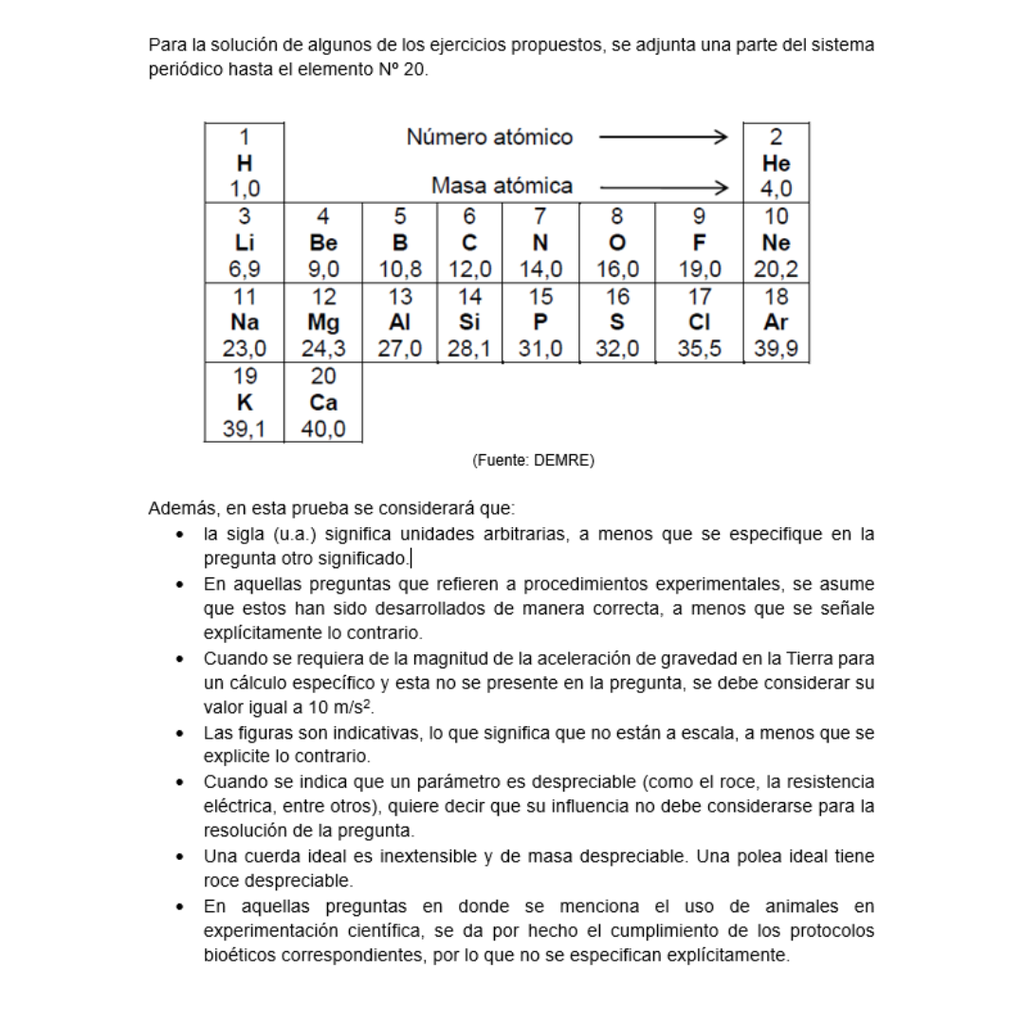 Ensayo Mención Física PAES