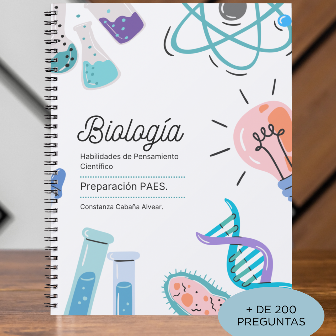 Libro ejercicios biología PAES: Habilidades de Pensamiento Científico.