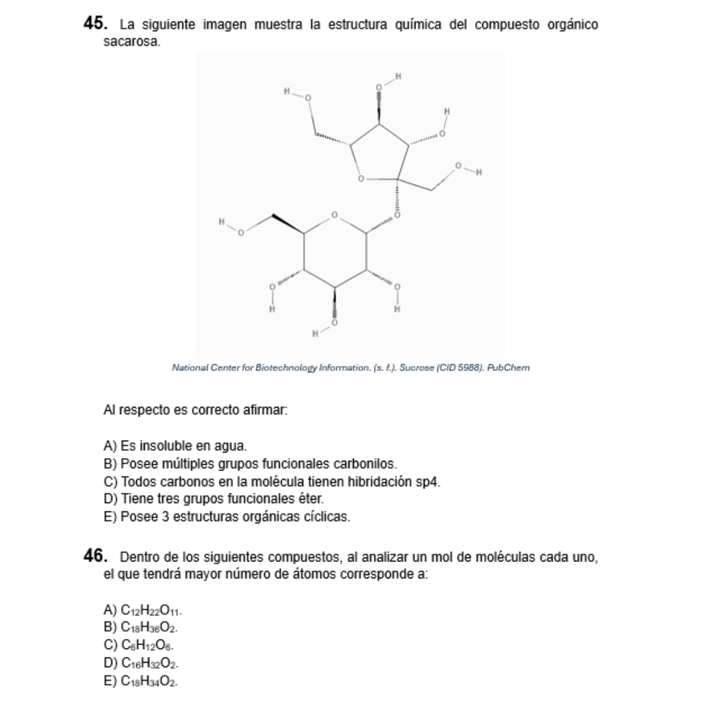 Ensayo Mención Química PAES