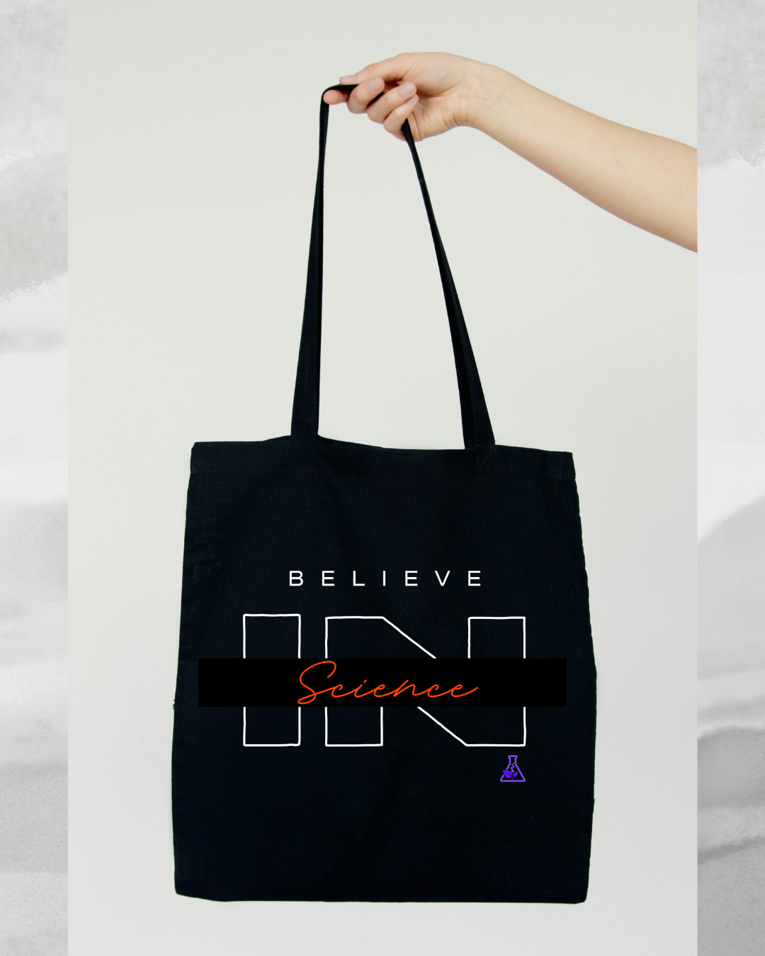 Totebag cree en la ciencia